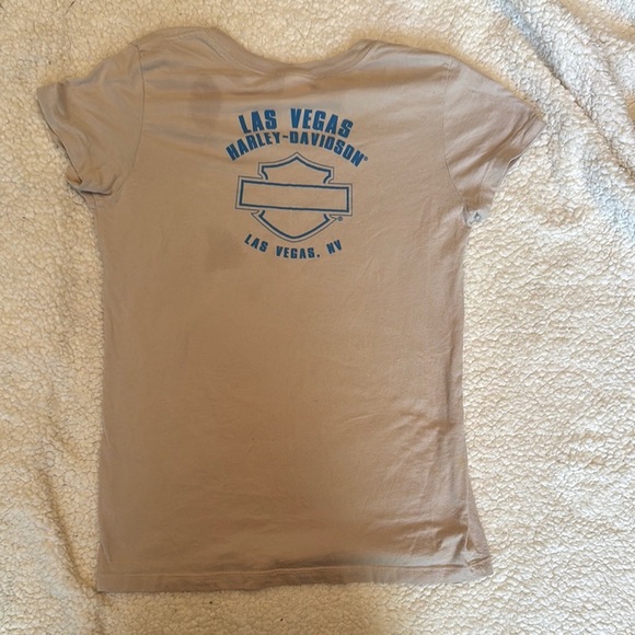 Harley-Davidson Gray and Pink Graphic Tee Short Sleeve - Picture 3 of 3